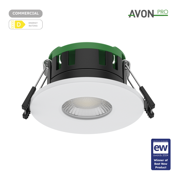 Avon Pro Fire Rated 4CCT Dual Wattage Downlight